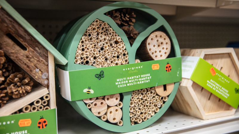 Una casa de abejas.